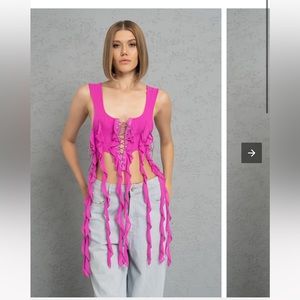 Femme Bustier Top Fuchsia/Pink
